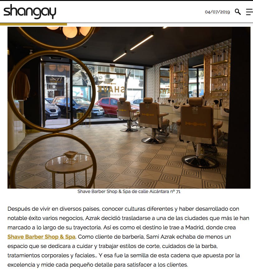 SHAVE en shangay