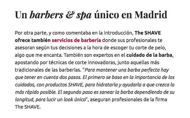 SHAVE en bellezahedonista
